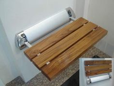 Superior Saunas: Steam Accessory - Teak Wood Seat for Steam Rooms Teak Shower Stool, Affordable Seating, Wood Shower Bench, Clawfoot Tub Faucet