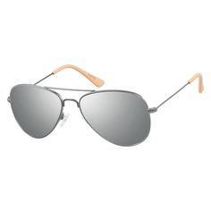 Silver Glass Aviator Sunglasses With Uv Protection, Silver Aviator Sunglasses With Uv Protection, Classic Aviator Sunglasses With Metal Frame And Glass, Silver Aviator Sunglasses With Metal Frame, Modern Aviator Sunglasses With Metal Frame, Aviator Eyeglasses, Polarized Aviator Sunglasses, Aviators Women, Rose Gold Mirror