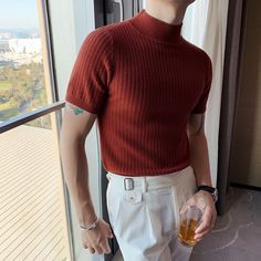 Knitted Sweater Men, Turtle Neck Men, Cashmere Sweater Men, Mens Turtleneck, Slim Fit Sweater, Pullover Mode, Clothes Korean Style, Turtle Neck Jumper, Elegante Casual