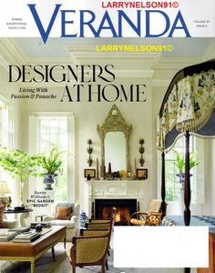 the front cover of veranda magazine