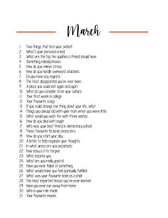 a printable march poem with the words march written in black and white on it