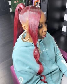 Bundle Hairstyles, Cute Wig, Low Ponytail Hairstyles, Dyed Hair Inspiration