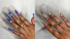 how to paint hibiscus flowers acrylic nails Hibiscus Flower Nail Art, Light Blue Acrylic Nails, Hibiscus Flower Nail, Nails Hibiscus, Y2k Acrylic, Nails Flower, Nails Y2k, Nails Chrome, Flowers Acrylic