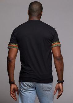 Style #M2001B The classics never go out of style, and this is true of our men's African print dashiki t-shirt! Our dashiki t-shirt is the perfect shirt for the spring and summer. This men's dashiki print t-shirt features an ultra soft feel, along with the unique center front and sleeve details. This t-shirt is sure to quickly become one of your favorites! Stand out for all the right reasons this season! This dashiki t-shirt is also available in white. Description:• Comfortable and soft cotton t- Dashiki For Men, African Dashiki, African Clothing For Men, African Inspired Fashion, African Men Fashion, African Men, African Wear, African Attire, Mens Casual Outfits