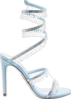 Rene Caovilla, Embellished Sandals, Blue Sandals, Sandals, Crystals, Blue