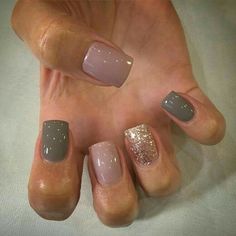 Gradient Nail Color Ideas, Short Acrylic, Bride Nails, Shellac Nails, Get Nails, Neutral Nails, Fabulous Nails