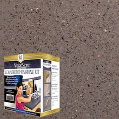 a package of concrete polishing kit sitting on the ground