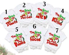 Christmas Family Grinch Family Matching T Shirt sold by Accumulated Veronica | SKU 219792 | Printerval Christmas Pj, Christmas Family, Family Matching, Family Shirts, Christmas Birthday, 11 11, Family Christmas, Birthday Shirts, Grinch