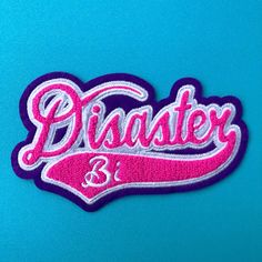 "This listing is for an embroidered patch version of my Disaster Bi design. This one features chenille detailing, which is like a low pile fuzz material. Based on classic varsity patches, the LGBTeam Spirit collection is designed to help you show which team you're batting for. Specs: Size is 7\" tall and 4\" wide. They are 100% embroidered with iron-on backs, though I recommend sewing for stability on all patches. They ship bagged with a backer card." Varsity Patches, Diy Patch, Kids Graphics, Dc Fashion, Patch Ideas, Horse Fashion, Heated Blanket, Creative Embroidery, Jan 11