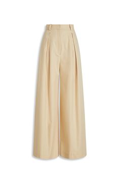 The Pleat Drape Leg Trouser is inspired by relaxed elegance and refined luxury. Crafted from a cotton blend in a warm neutral colourway, the trouser is lightly tailored to a high-rise, wide-leg silhouette. Pair back with elevated basics and refined accessories for summertime sophistication. Plated Trousers, Elevated Wardrobe, Relaxed Elegance, Pleated Drapes, Wardrobe Pieces, Wide Trousers, Elevated Basics, Wide Leg, High Rise