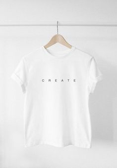 Minimal Shirt Design, Tumblr T Shirt, Minimalist Shirts, Shirt Design Inspiration, T-shirt Refashion, Shirt Print Design, Vinyl Shirts, Clothing Photography, Tee Shirt Designs