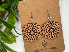 Brighten up your accessory collection with our stunning Sunflower Cutout Wood Earrings, meticulously handcrafted from natural cherry and maple woods. These lightweight earrings capture the timeless beauty of sunflowers, with intricate cutouts that create a delicate and airy look. 🌻 Features: Material: Premium natural cherry and maple woods Design: Elegant sunflower cutout Size: Approximately 1 inch in diameter, perfect for a subtle yet striking statement Hypoallergenic Wires: Made with high-quality, hypoallergenic materials, ideal for sensitive ears Lightweight: Comfortable for all-day wear, you might even forget you're wearing them! 🌻 Perfect For: Adding a touch of nature-inspired beauty to any outfit Gifts for birthdays, anniversaries, or just because Casual wear, work attire, or speci Nature-inspired Hypoallergenic Flower Drop Earrings, Brown Flower Drop Earrings For Gift, Brown Drop Flower Earrings For Gift, Brown Flower Shaped Earrings For Gift, Brown Flower-shaped Earrings For Gift, Sunflower Cutout, Woods Design, Flower Cutout, Earrings Flower