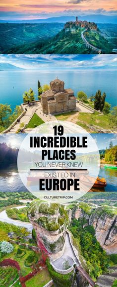 the top 10 incredible places you've never heard in europe, including an island and castle