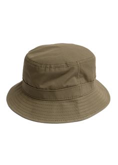 A breathable, but wind and water repellent accessory that quickly becomes both a rainy day and beach trip essential. Ventile is a premiere performance fabric. This Bucket Hat stays in stock each Spring-Summer for that exact reason. Available in Indigo and Olive for SS22 - with a few units in Navy still straggling from season’s past. Ventile fabric is woven in Switzerland from American grown and spun extra long staple (ESL) cotton, and the tightness of the weave makes it totally water repellent. Solid Windproof Bucket Hat, Casual Waterproof Solid Color Sun Hat, Casual Windproof Khaki Hat, Windproof Short Brim Hat For Travel, Classic Bucket Hat For Outdoor Use, Solid Windproof Hats With Curved Brim, Classic Bucket Hat For Outdoor Activities, Solid Color Windproof Hat With Curved Brim, Classic Bucket Hat For Outdoor