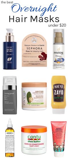 Whether your hair is dealing with extra dryness or damage or simply in need of some serious TLC, these luxe-for-less overnight hair treatments will come to the rescue, while also saving your wallet! Overnight Hair Mask, Timeless Hair, Overnight Hair, Hair Conditioning, Pantene Pro V, Overnight Hairstyles, Hair Masks, Homemade Hair Products, Hair Treatments