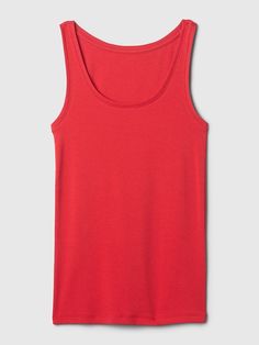 Gap Seamless Summer Tops, Gap Stretch Tank Top, Gap Seamless Tank Top For Summer, Gap Cotton Tops For Layering, Gap Stretch Tank Top For Spring, Basic Cotton Tank Top For Summer, Gap Cotton Stretch Tank Top, Gap Cotton Casual Tank Top, Gap Stretch Cotton Tank Top