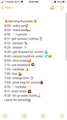 Preppy School Routine List, School Morning Routine Leave At 8:45, Morning Routine For When School Starts At 9:00, 6am Morning Routine Schedule, School Morning Routine College, Perfect Daily Routine For Students