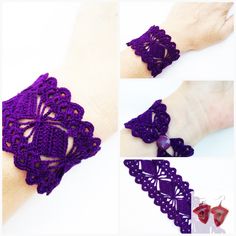 Crochet Pattern,DIY Bracelet,Photo Tutorial,Lacy Cuff,Bridesmaid Bracelet, Wedding Accessory, Adult Wristband,Purple Cotton, Crochet Wrislet #WeddingAccessory #PhotoTutorials #CuffBracelet #DownloadFile #CrochetJewelry #WristWarmers #PurpleBracelet #CottonCrochet #BraceletPattern #CrochetPattern Elegant Handmade Bangle Wristband, Handmade Bohemian Cuff Bracelet For Wedding, Bohemian Cuff Bangle For Wedding, Bohemian Wedding Cuff Bangle, Handmade Cuff Bracelets For Weddings, Cuff Wristband With Bracelet Strap Gift, Handmade Bangle Bracelet For Wedding, Bohemian Cuff Jewelry For Wedding, Wedding Cuff Bangle Bracelet