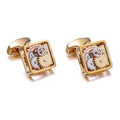 Item Type: Cufflinks Gender: Men Metals Type: Copper Size: 1.5 cm / 0.59 inch Package Includes: 1 x Pair Rose Gold Cufflinks For Formal Occasions, Rose Gold Formal Cufflinks, Adjustable Gold Cufflinks For Business, Luxury Shirt, Mechanical Gears, Wedding Cuff Links, Wedding Cuff, Tie Clips, Cufflinks Wedding