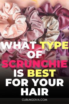 By now, you might already be ready to make the switch to scrunchies. But which one should you buy for your hair? We’ve tackled below the common materials used in scrunchies. Cotton If you’re into making your own scrunchie, you can start with cotton, as it is an easier material to work with. However, cotton scrunchies aren’t the best ones for your mane. It is a quick absorbent fabric, sucking moisture and sebum out of your hair. Cotton Scrunchies, Help Hair Growth, Thick Curly Hair, Hair Essentials, The Switch, Fashion People, What Type