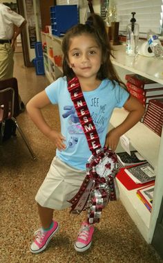 Sash Mum...made by mommy Denise Gallegos Kindergarten Homecoming Mum, Necklace Homecoming Mums, Double Homecoming Mums Ideas, Colorful Mums Homecoming, Elementary Homecoming Mums, Sash Mum Homecoming Diy, Peewee Homecoming Mums, Sophomore Mum Ideas