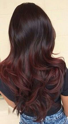 Red Wine Hair Color Ombre Dark Brown, Cherry Cola Hair Color With Highlights Dark Brown Red Ombre, Cherry Cola Hair Color, Deep Red Hair, Hair Color Mahogany, Sombre Hair, Mahogany Hair, Hair Color Pictures