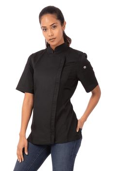 PRICES MAY VARY. Designed for Women - Slightly relaxed silhouette, tailored but not snug with side-seam slits that conform to the body. Lightweight and Breathable - A high-quality and lightweight fine-twill fabric for easy mobility and comfortable, all-day wear. Cool Vent Side Panels - Award-winning fabric technology that wicks moisture and heat to keep you cool in a hot kitchen. Made To Last - Quality craftsmanship with reinforced stress points for longevity through frequent wash and wear. Adde Chef Jackets Design, Women's Chef Jacket, Chef Jackets, Chef Pants, Everyday Jacket, Chef Clothes, Chef Uniform, Female Chef, Chef Coat