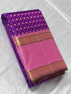 Bridal Collection Purple Color Pure Kanchipuram Silk Saree | Indian Traditional Ethnic Saree | Wedding or Party Wear Saree | Handwoven Gift Saree for Her Product Details : Saree Type : Pure Kanchipuram Silk Saree Golden Zari, Silk Mark Certified Blouse Piece : Yes (Un-Stitched) Saree Length : 5.5 Meters Blouse Piece Length : 80 cm Saree Weight : 0.9 kg Saree Fabric : Pure Kanchipuram Silk  Color : As shown in the picture Work : weaving Pattern : designer Occasion: Party Wear, Formal Wear, Festiv Purple Churidar For Wedding With Pallu Detail, Traditional Purple Churidar For Wedding, Wedding Churidar In Purple With Self Design, Wedding Purple Churidar With Self Design, Traditional Purple Churidar With Pallu, Purple Handloom Lehenga For Wedding, Purple Saree With Traditional Patterns For Wedding, Purple Wedding Saree With Traditional Patterns, Purple Handloom Wedding Blouse Piece