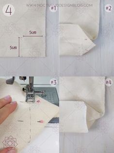 the instructions for how to sew a pillow