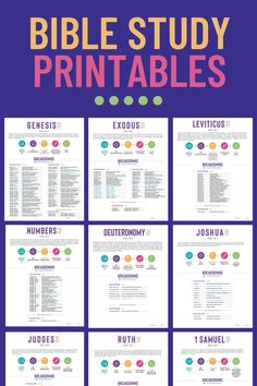 Bible Study Printables for Each Book in the Bible Study Printables, Bible Study Topics, Bible Study Printables, Understanding The Bible, Bible Study Tips, Printables For Kids, Bible Study Notebook, Bible Study Lessons