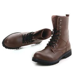 Category:Boots; Upper Materials:Leather; Season:Summer,Fall,Winter; Gender:Men's; Toe Shape:Round Toe; Style:Classic,British; Boot Shaft:Mid-Calf Boots; Occasion:Daily,Outdoor; Closure Type:Lace-up; Shipping Weight:1.340; 2024 Trends:Combat Boots,Plus Size,Biker boots; Foot Length:; Size chart date source:Provided by Supplier. Fall Leather Boots, Mens High Boots, High Boots Leather, Leather High Boots, Boots Biker, Mens Boots Online, Black Leather Combat Boots, Boots Combat, Leather Combat Boots