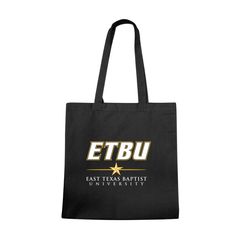 East Texas Baptist University Tigers Institutional Tote BagCelebrate your school's spirit in style with our exquisite Institutional Tote Bags. Designed with meticulous attention to detail, the front proudly displays the impeccably printed logo of your esteemed college. Our Tote Bags are not only a fashion statement but also highly functional, making them ideal for carrying books, groceries, packing lunches, or fulfilling any other daily needs. Embrace your school pride with this essential access East Texas, College Logo, School Pride, Pack Lunch, College Sports, School Spirit, Black Tote Bag, Tigers, Fashion Statement