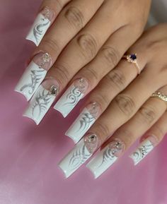 Y2k Girly Nails, Deep French Tip, Corset Nails, Retro Nails, Subtle Nails, Edgy Nails, Grunge Nails, Girly Acrylic Nails