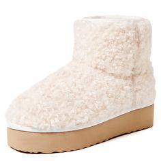 PRICES MAY VARY. Keep your feet warm and stylish with AUSLAND Women's Faux Fur Platform Boots, perfect for winter and snowy conditions. The boots feature a soft and comfortable fleece lining and a sturdy anti-slip outsole, providing both comfort and functionality. The platform design adds a trendy touch to your winter wardrobe, while the ankle height ensures a versatile look for any occasion. These winter boots for women are made of high-quality materials, ensuring long-lasting reliability even White Platform Boots, Faux Fur Boots, Holiday Wear, Winter Snow Boots, Winter Boots Women, Ankle Bootie, Winter Shoes, Platform Boots, Boot Shoes Women