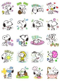 snoopy stickers are all over the place