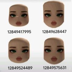 an animated face with different facial expressions and numbers for each person's head,