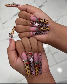 Fye Nails, Cheetah Nails, Hard Nails, Glow Nails, Long Acrylic Nails Coffin, Bling Acrylic Nails, Luxury Nails