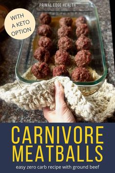 the cover of carnivor meatballs is shown