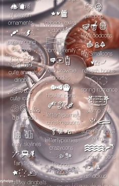 a close up of a cup of coffee on a plate with other items in the background