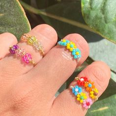 Clay Rings Aesthetic, Diy Clay Rings, Funky Rings, Rings Diy, Polymer Clay Ring, Clay Rings, Rings Aesthetic