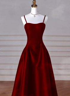 Product Style: #D4TR Material: Satin Color: Wine Red, Black Built in Bra: Yes Hemline: Floor Length Back Detail: Lace-up Delivery times: Processing time:    2-3 weeks Shipping time:      3-5 working days Rush order service is available, if you need rush order, please visit: Rush Order ，rush order fee is $20. Custom Size: For custom size, please give us the correct measurements in the order notes when you check out, and please have a look our measuring guide at first. There is no extra payment fo Wine Red Prom Dress, Burgundy Prom Dresses, Burgundy Prom, Evening Party Gowns, Burgundy Prom Dress, Christmas Party Outfits, New Years Eve Dresses, Eve Dresses