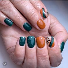 Gel Paint, Simple Gel Nails, Get Nails, Autumn Nails