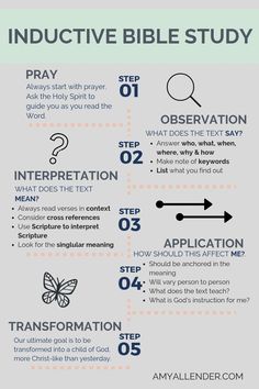 an info sheet with instructions on how to use the bible's tools for studying