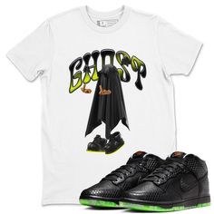 Free domestic shipping on all orders over $60! Drip Gear Zone's unique sneaker matching shirts for your sneakers. A place for Sneakerheads and Hypebeasts to get a sneaker tees to perfectly match their drip.Ghost Gang t-shirt design was made to superbly match your kicks. Shop our Drip Gear Zone collection now to find the best sneaker shirts and Jordan outfits. We have a lot of high-quality sneaker match shirts and more. 100% Cotton [Black,White] 90% Cotton / 10% Polyester [Heather Grey] 50% Cotton / 50% Polyester [Safety Green] Hoodie/Sweatshirt - 80% Cotton / 20% Polyester Hip Hop Halloween Streetwear Top, Casual Halloween Streetwear Shirt, Halloween Streetwear Cotton Shirt, Halloween Streetwear Shirt With Sublimation Print, Halloween Character Print Tops For Streetwear, Fitted Shirt For Halloween Streetwear, Spooky Character Print Top For Streetwear, Spooky Halloween Streetwear Shirt, Unique Sneakers