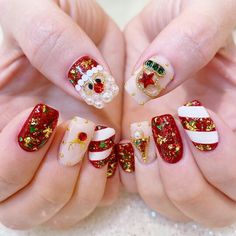 Classy Nail Art Ideas, Natural Gel Nails, Golden Nails, Asian Nails, Nail Salon Decor, Red Acrylic Nails, Classic Nails, Stiletto Nails Designs