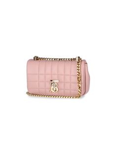 100% Lamb Leather | Burberry Women's Lola Crossbody Bag in Pink | FW23/24 Ladies Clutch, Burberry Women, Functional Design, Burberry Bag, Luxury Retail, Luxury Boutique, Plaid Pattern, Luxury Branding, Burberry