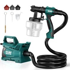 PRICES MAY VARY. ▶【High Power & Superior Finish】-- Paint gun is equipped with a powerful turbofan and Max. 600W motor to support smooth and superior painting results. It will be your best assistant for furniture, ceiling, fence, cabinet, wall, home interior and exterior, etc. ▶【Lighter Usage & Wider Areas】-- Special separated structure allows holding spray unit (1lb) for painting, which greatly reduces the holding fatigue compared to hand-held one. And this stationary paint sprayer with 6Ft hose Painting Ceiling, Hvlp Paint Sprayer, Best Paint Sprayer, Wooden Bird Houses, Electric House, Paint Sprayer, Wooden Bird, Spray Pattern, Painted Ceiling