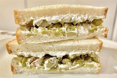 two sandwiches stacked on top of each other