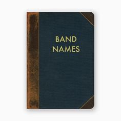 Band Names Pocket Notebook Journal - Marmalade Mercantile Knick Nacks, Mincing Mockingbird, Band Names, Vintage Cover, Small Journal, Visual Thinking, Writing Drawing, Ruled Paper, Cool Glasses