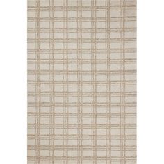 a beige and white rug with some lines on it